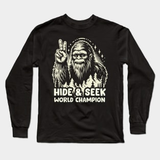 World Champion Bigfoot Vintage Design Long Sleeve T-Shirt